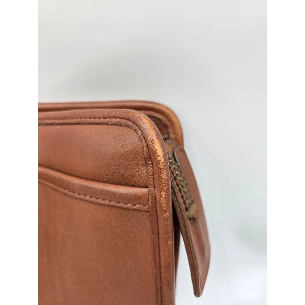 Vintage Coach Embassy Briefcase 5090‎ British Tan Leather Messenger Bag USA Made
